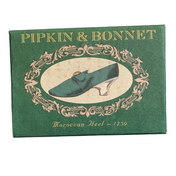 Pipkin & Bonnet Moroccan Heel 1730 Vintage Miniature Mini Shoes with Box - Picture 3 of 6